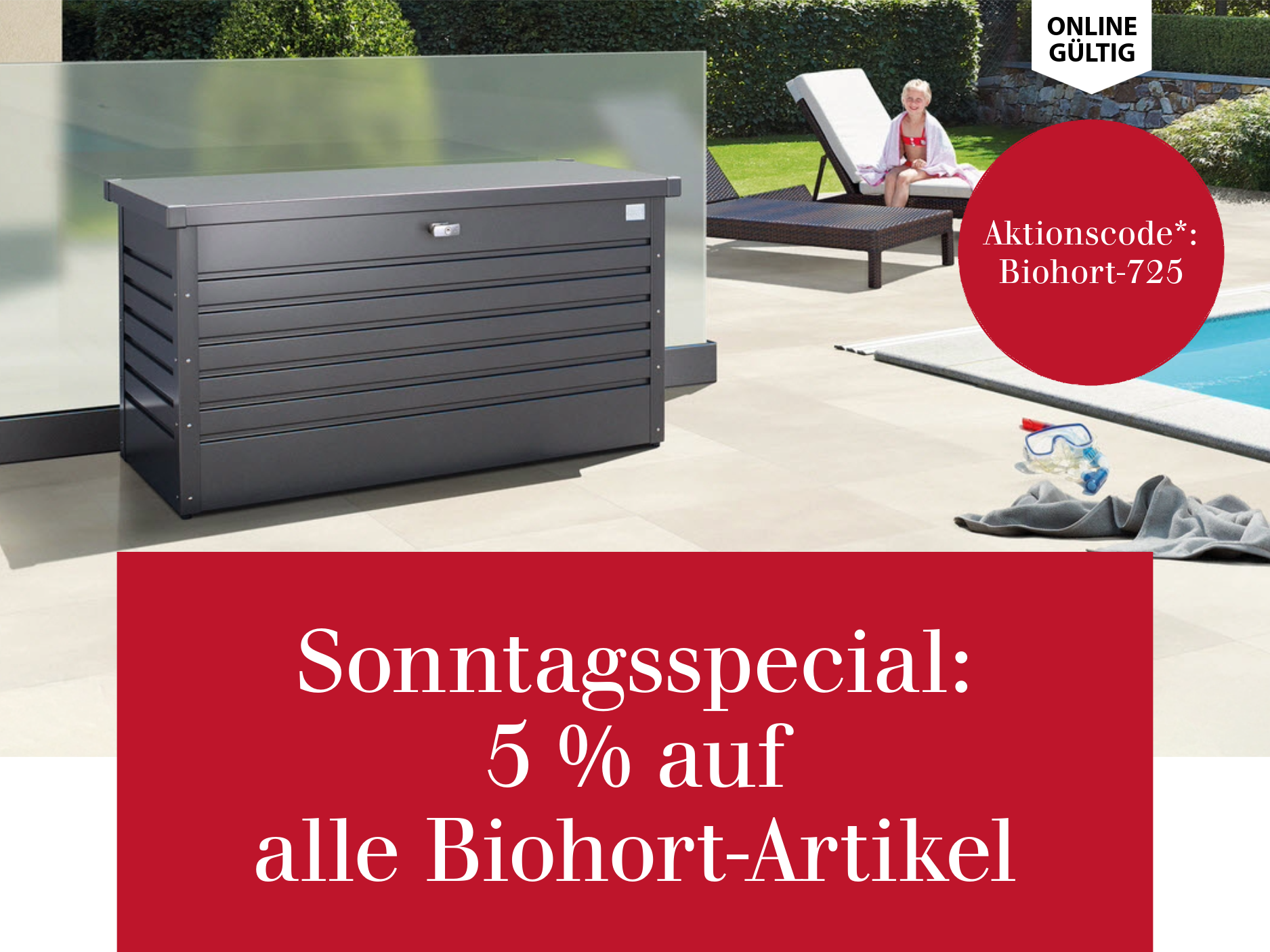 Sonntagsspecial: 5 % auf alle Biohort-Artikel