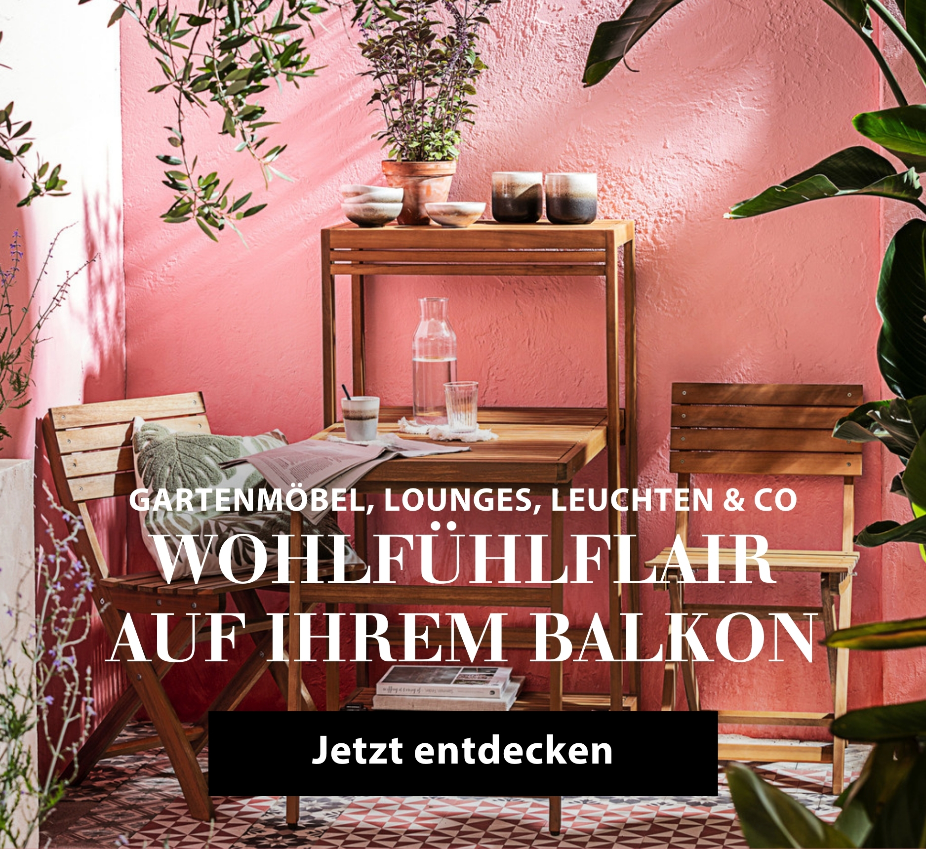 Mit Gartenmöbel, Lounge, Leuchten & Co. Wohlfühlflair auf Ihrem Balkon schaffen