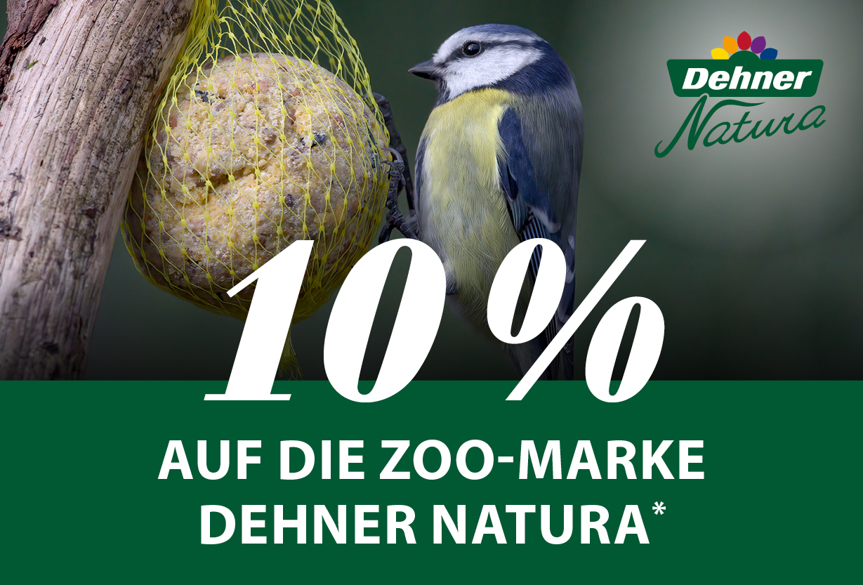 10 % auf die Zoo-Marke Dehner Natura*