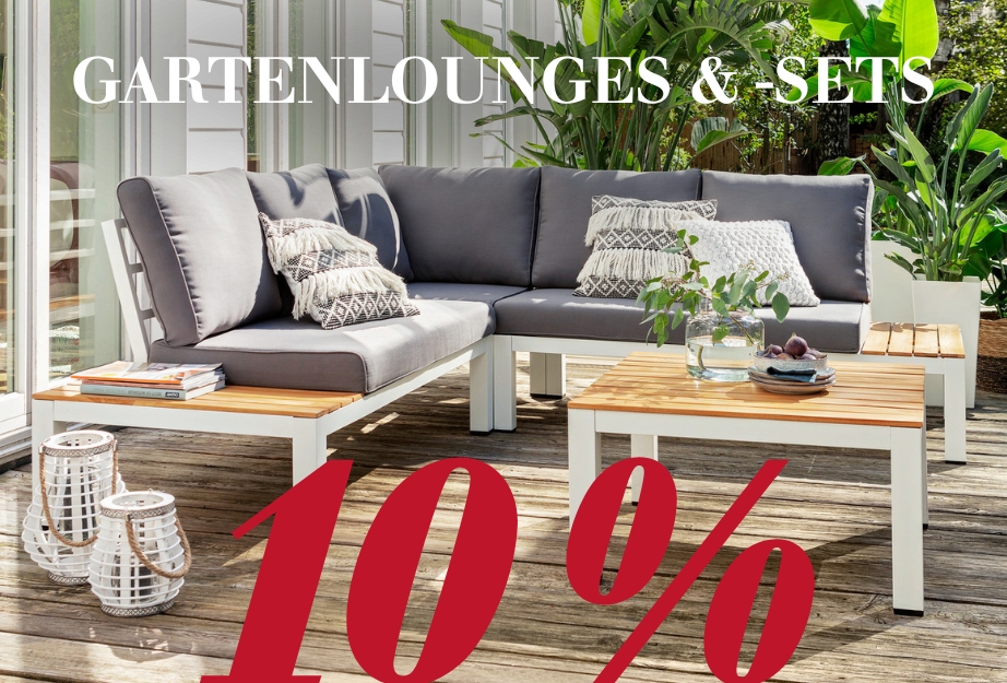 10 % auf Gartenlounges & -sets