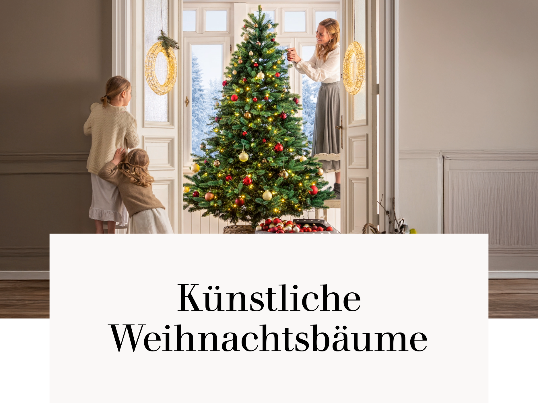 Künstliche Weihnachtsbäume