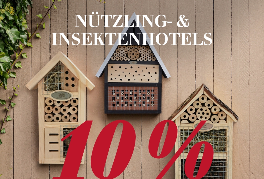 10 % auf Dehner Natura Nützling- & Insektenhotels