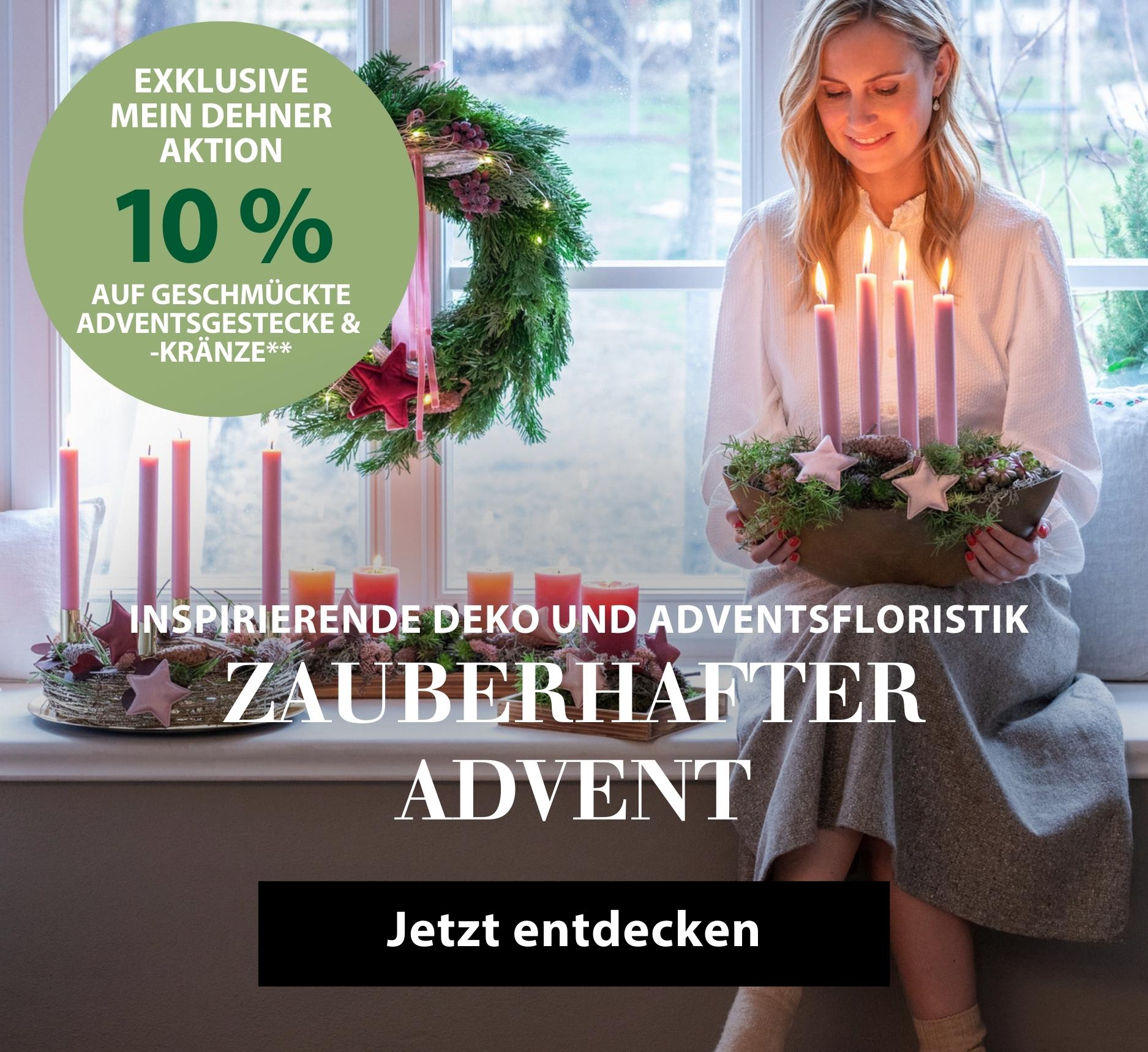 Themenwelt Adventsfloristik: Bis zu 10 %