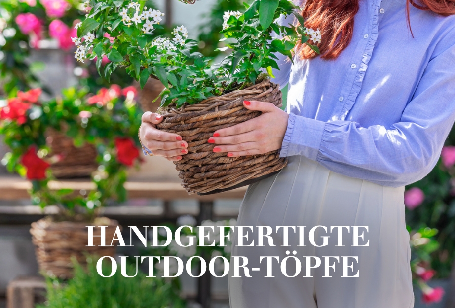 Handgefertigte Outdoor-Töpfe