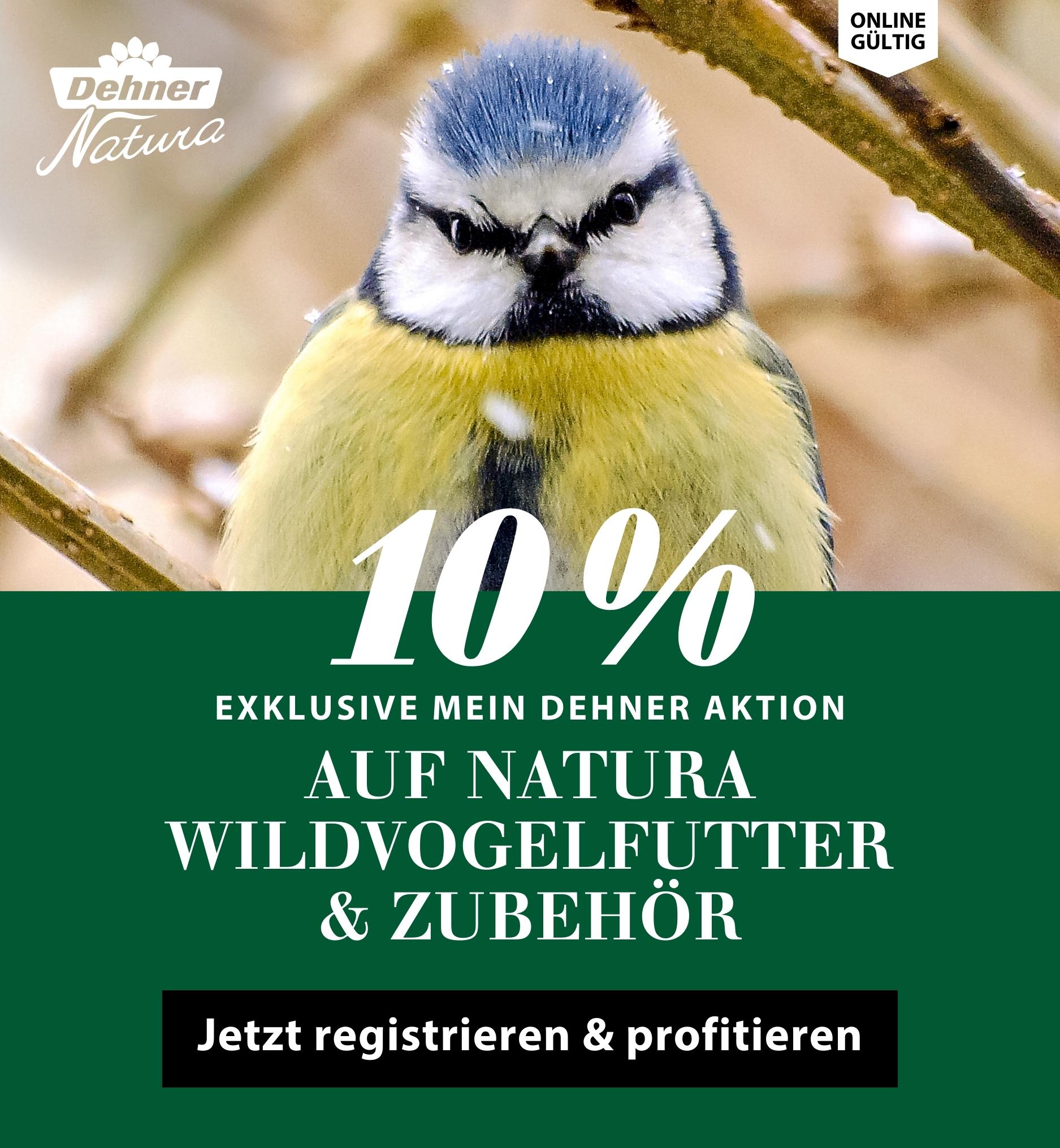 -10 % auf die Zoo Marke Dehner Natura mit Mein Dehner