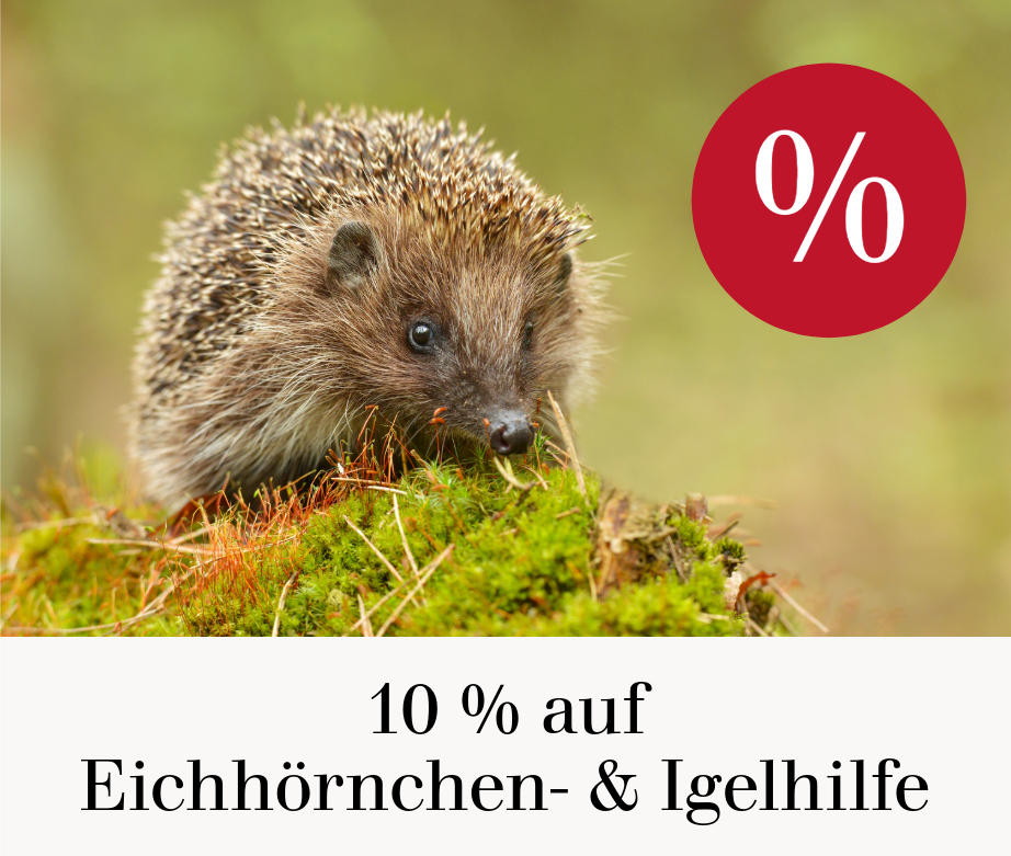 10 % auf Eichhörnchen- & Igelhilfe