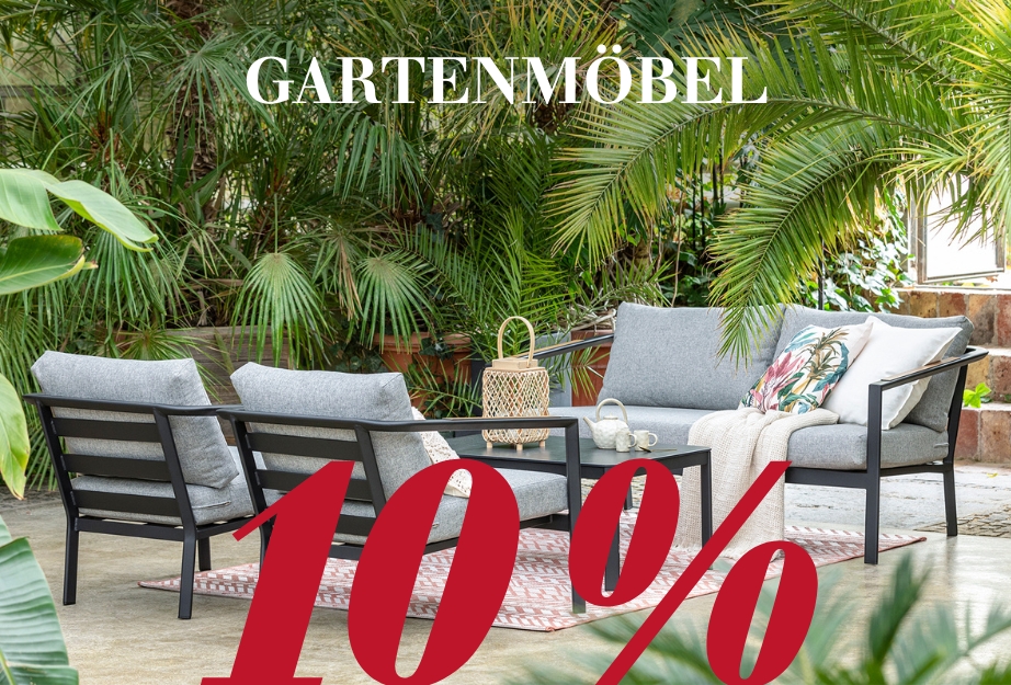 10 % auf Gartenmöbel