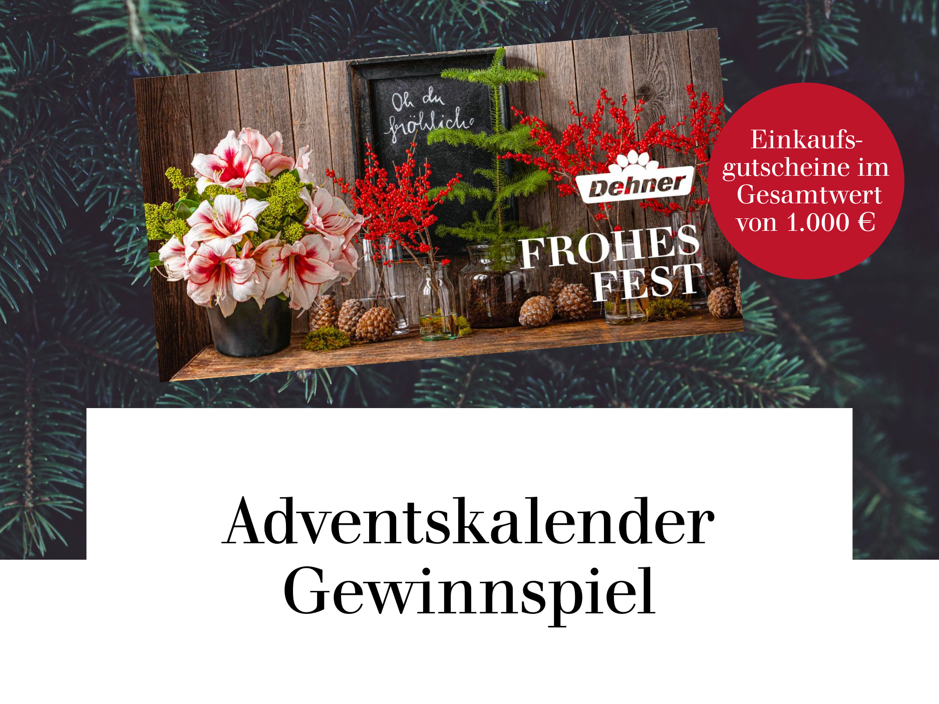 Adventskalender Gewinnspiel - Jetzt teilnehmen