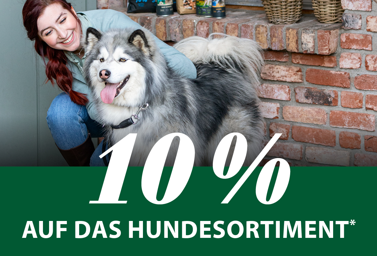 10 % auf das Hundesortiment