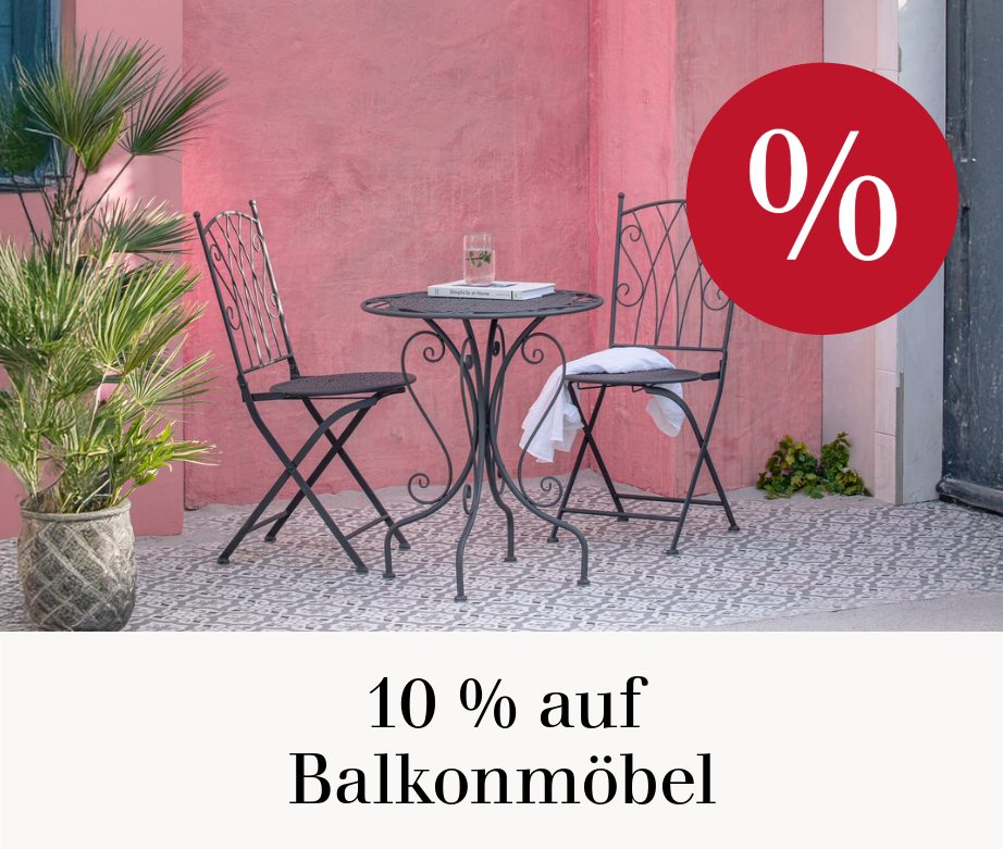 Nur noch wenige Tage: 10 % auf Balkonmöbel