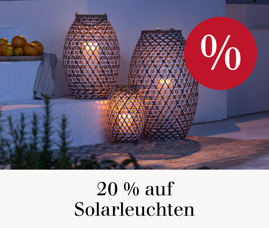 20 % auf Solarleuchten