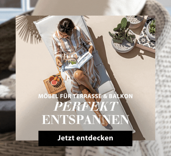 Perfekt entspannen mit Gartenmöbeln