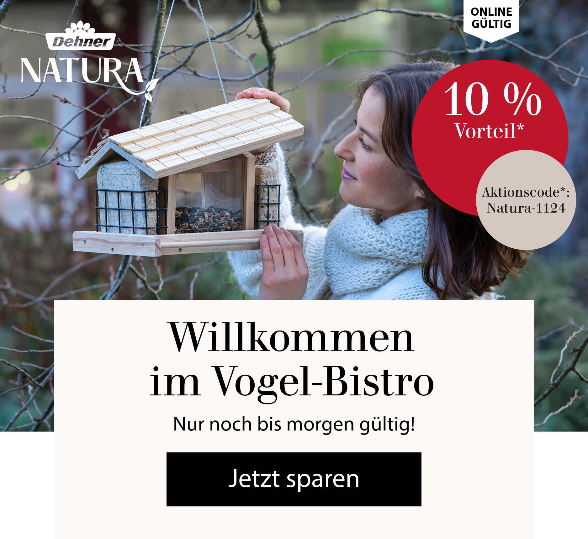 10 % auf Dehner Natura mit Code* Natura-1124