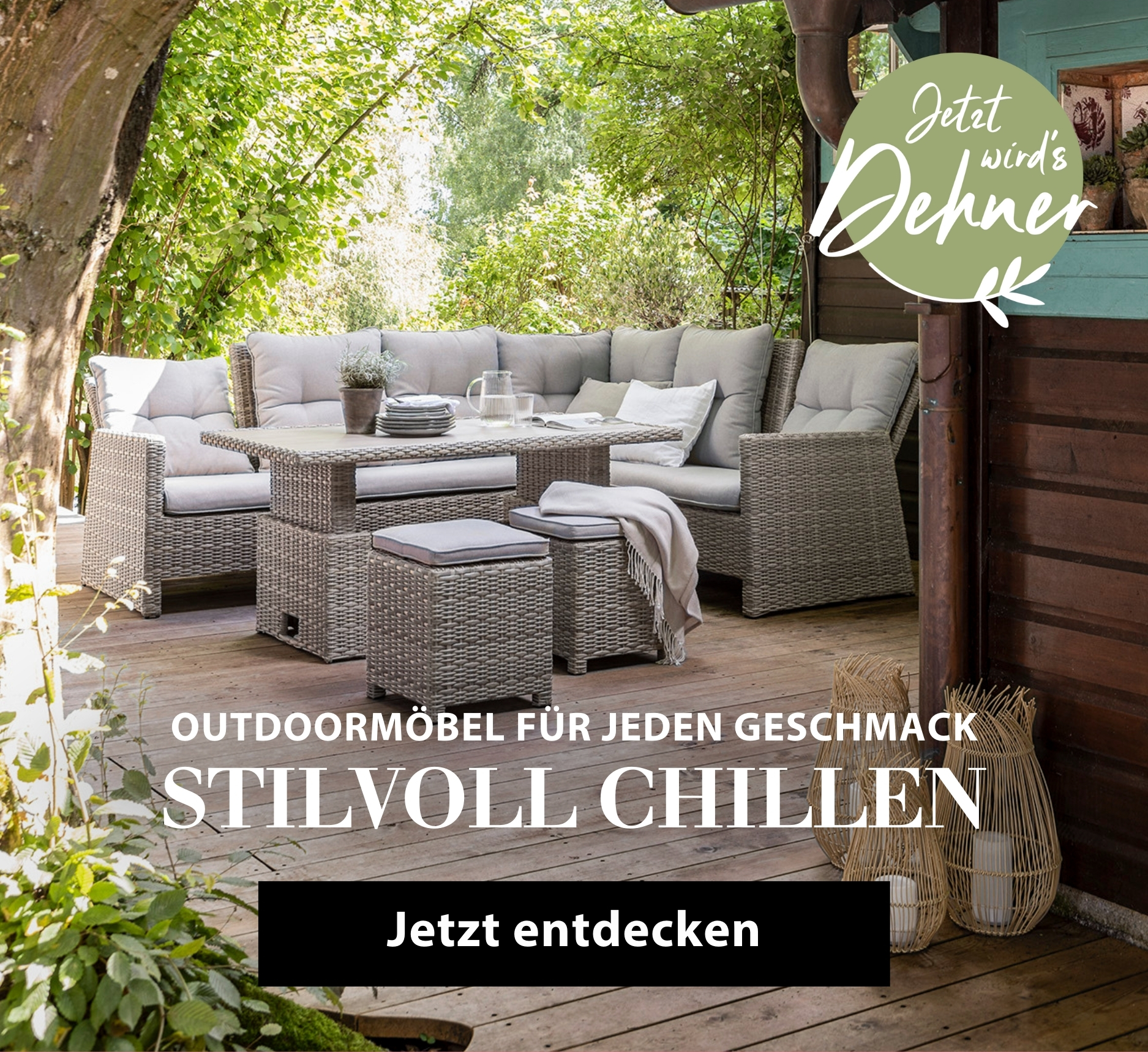 Stilvoll chillen - Outdoormöbel für jeden Geschmack