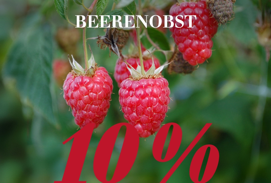 10 % auf Beerenobst