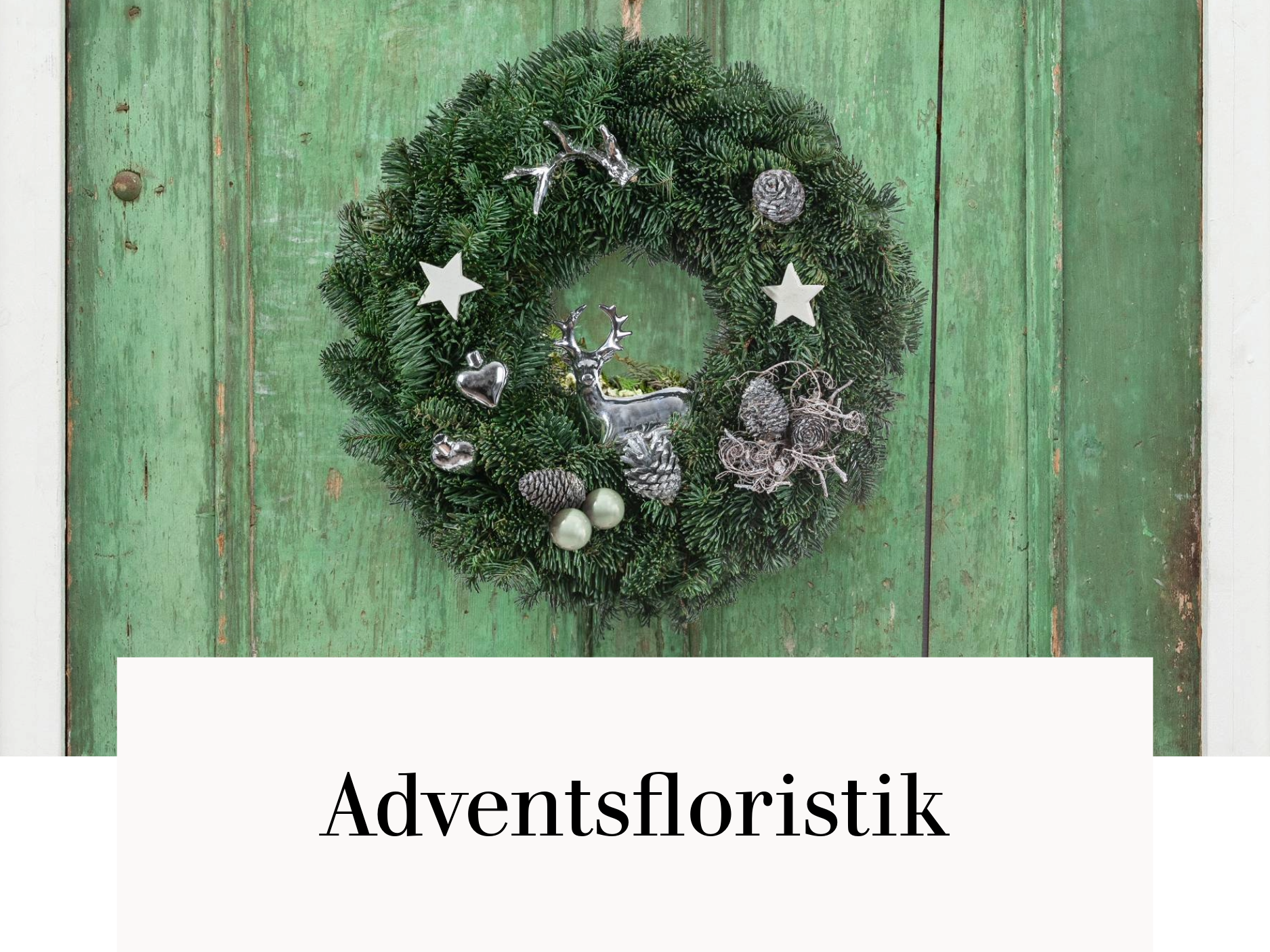 Adventsfloristik