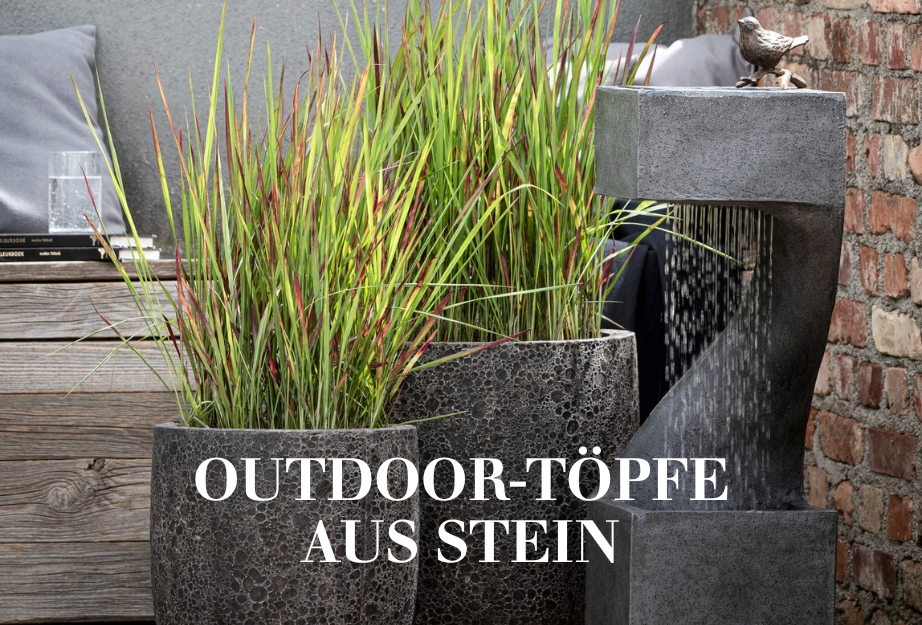 Outdoor-Töpfe aus Stein