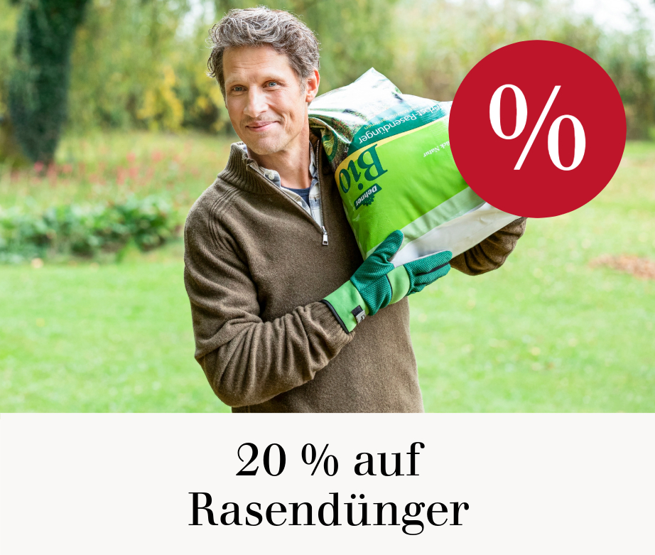 20 % auf Rasendünger