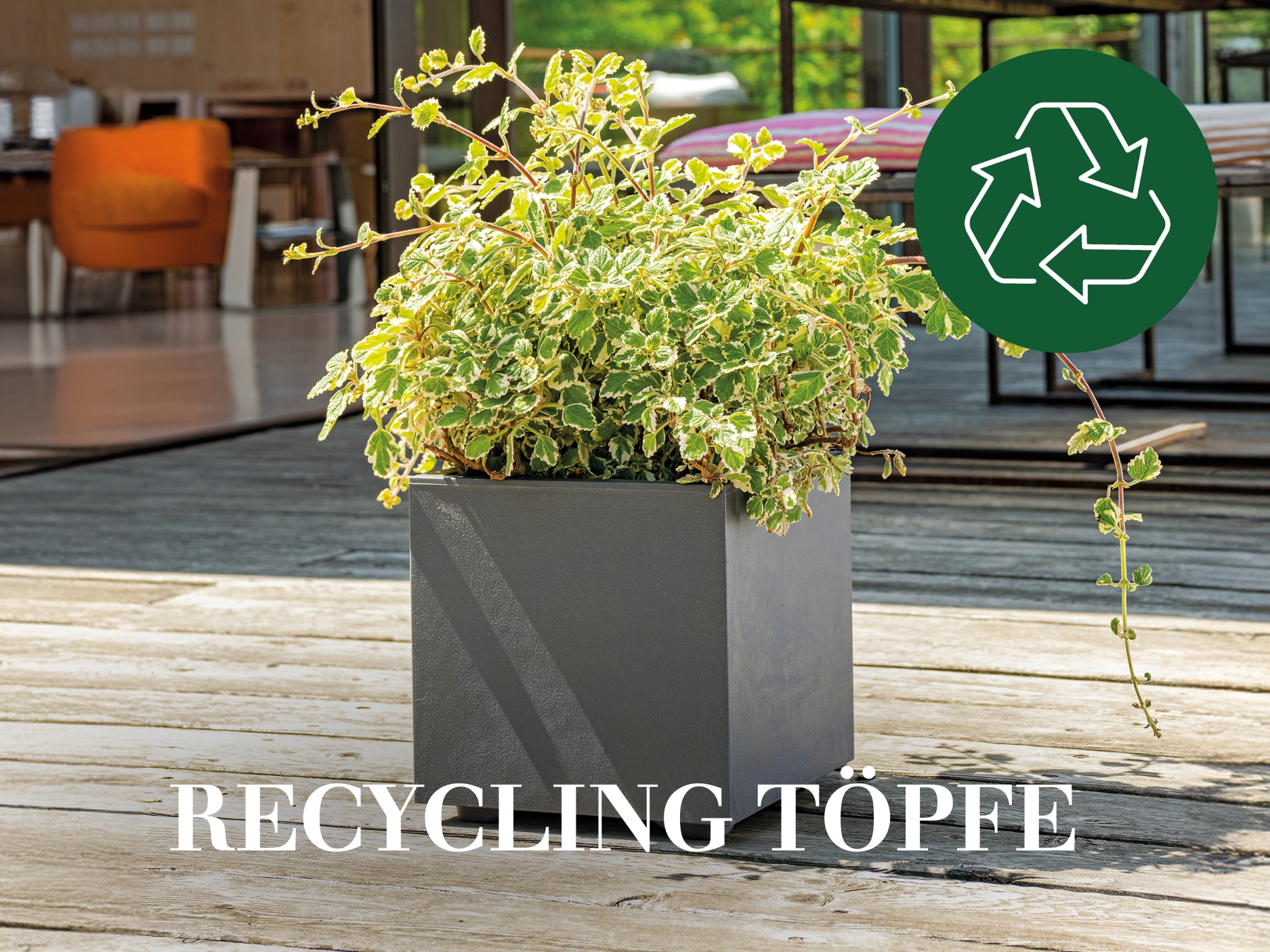 Recycling Töpfe 