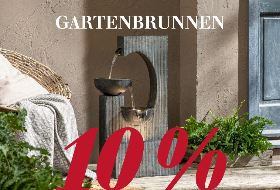 10 % auf Gartenbrunnen