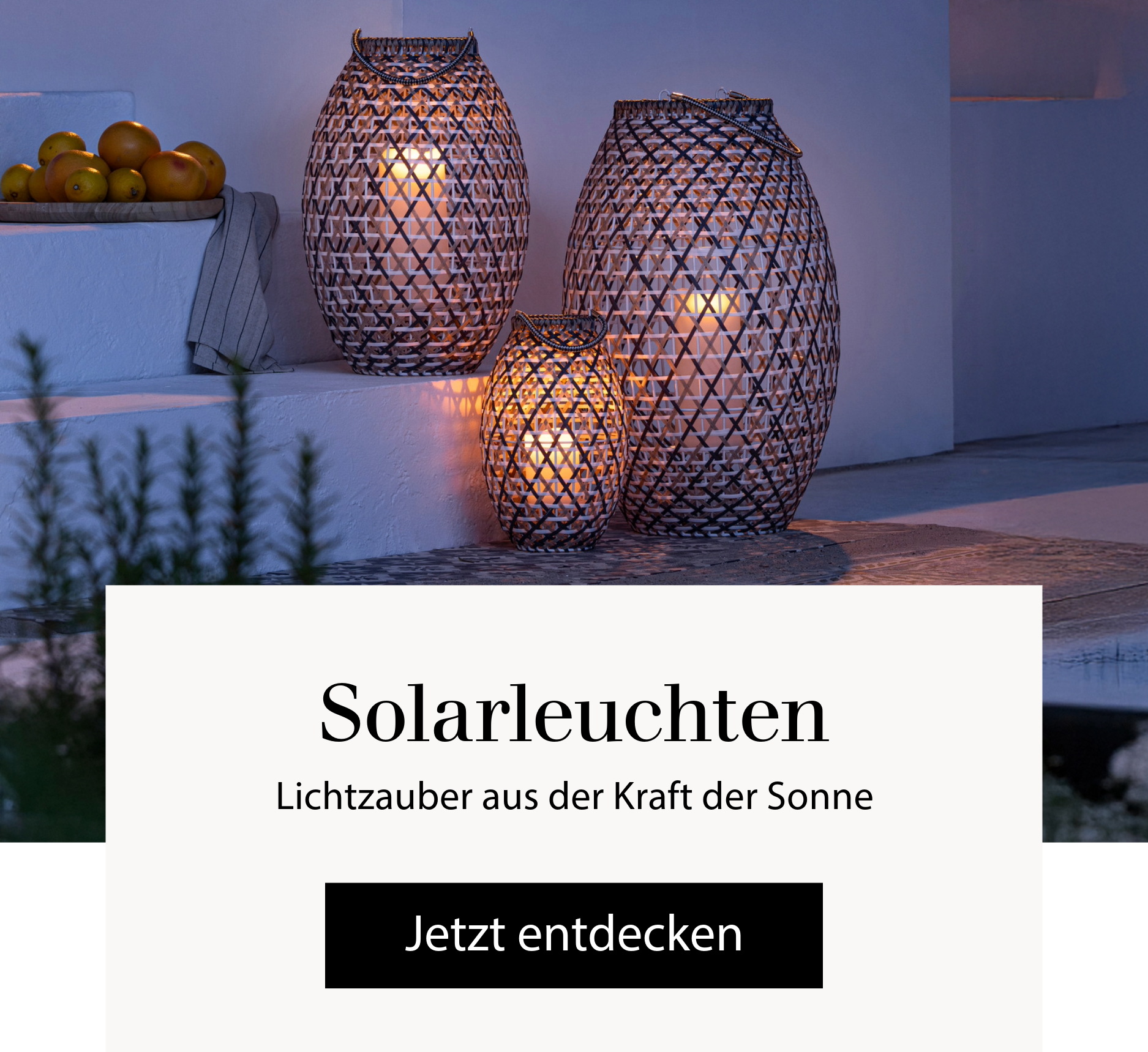 Solarleuchten - Lichtzauber aus der Kraft der Sonne