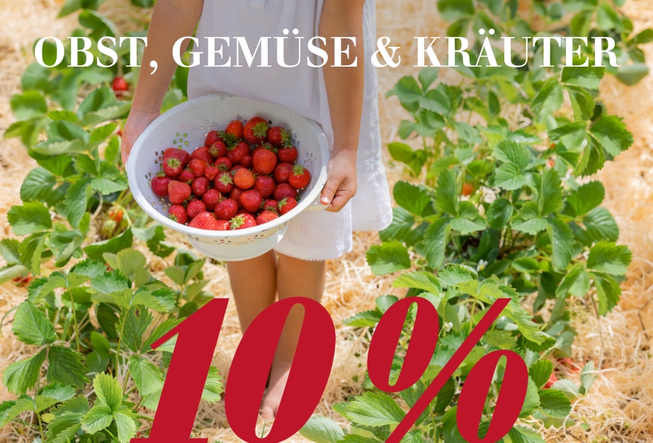 10 % auf Obst, Gemüse & Kräuter