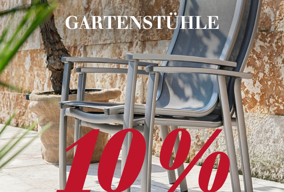 10 % auf Gartenstühle