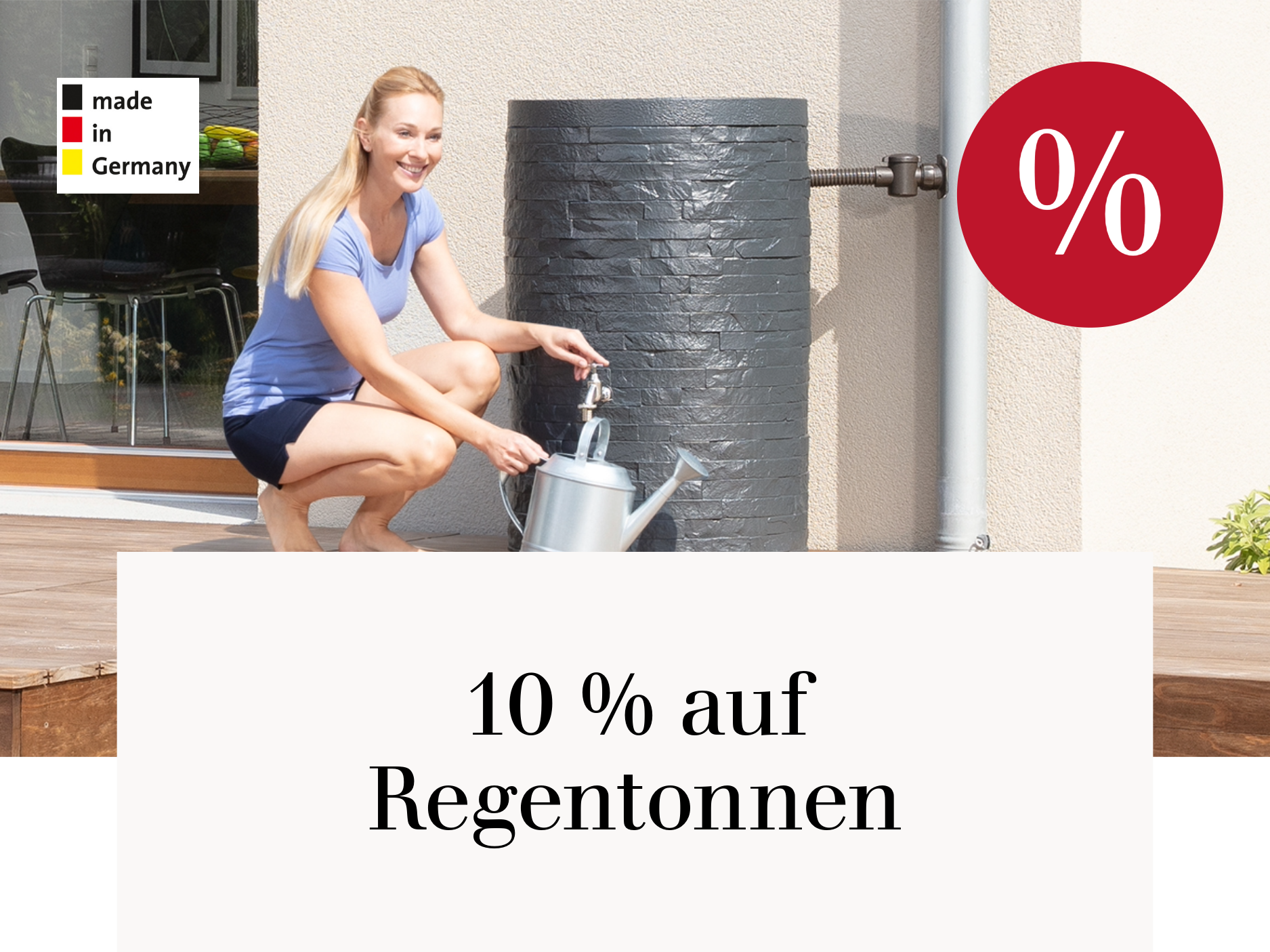 10 % auf Regentonnen