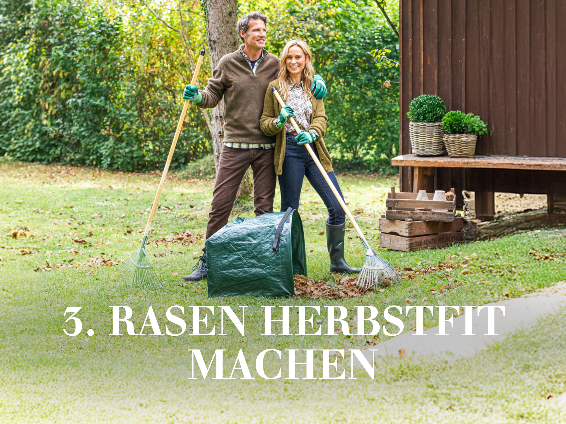 Rasen herbstfit machen