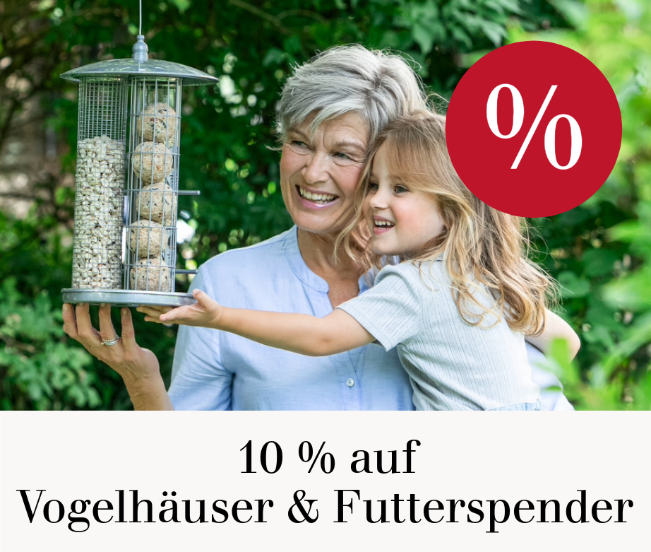 10 % auf Dehner Natura Vogelhäuser & Futterspender