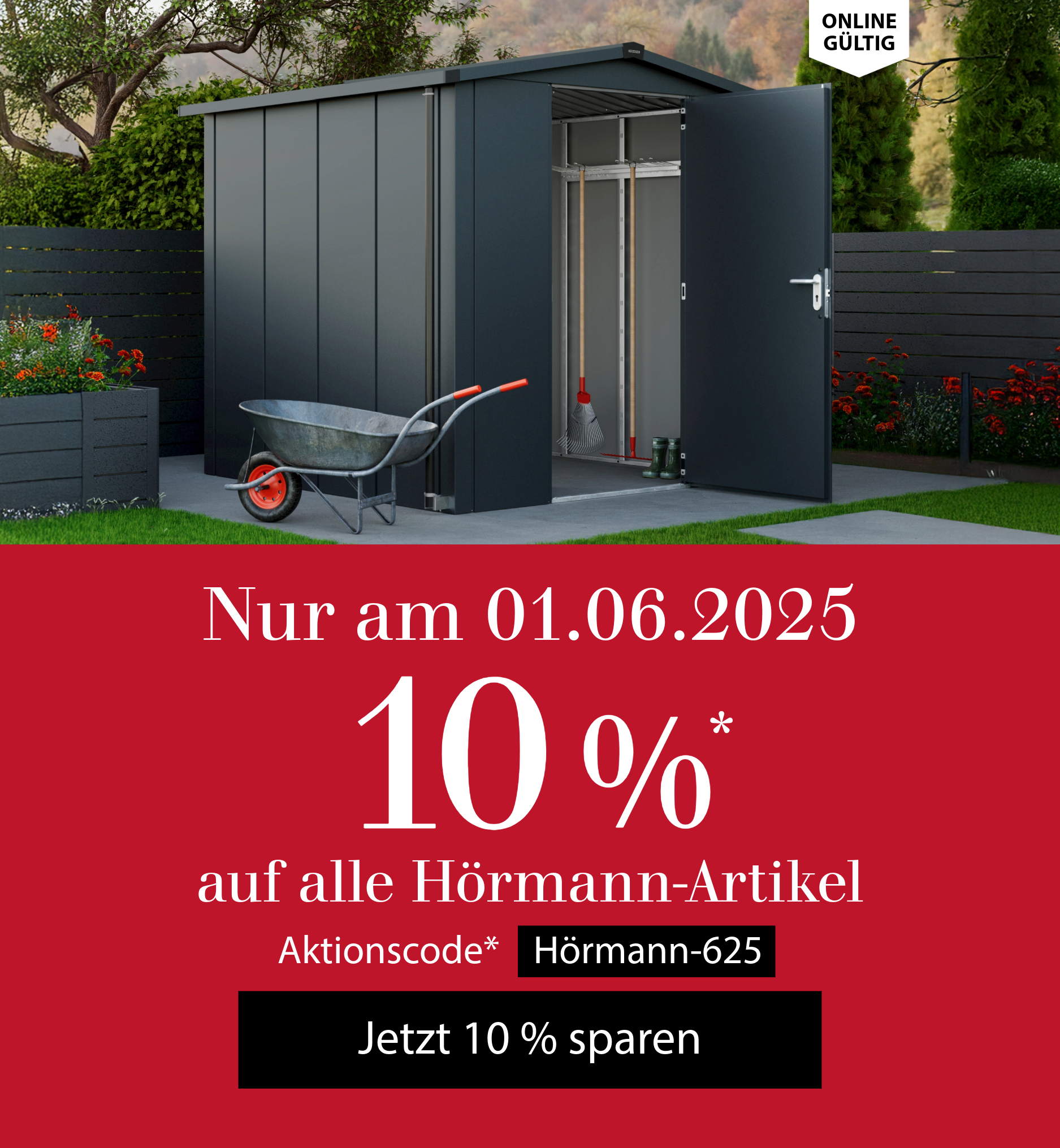 Nur heute: 10 % auf alle Hörmann-Artikel mit Aktionscode* Hörmann-625 - jetzt sparen