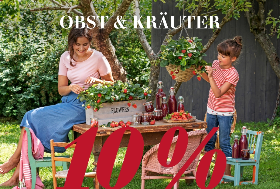 10 % auf Obst & Kräuter