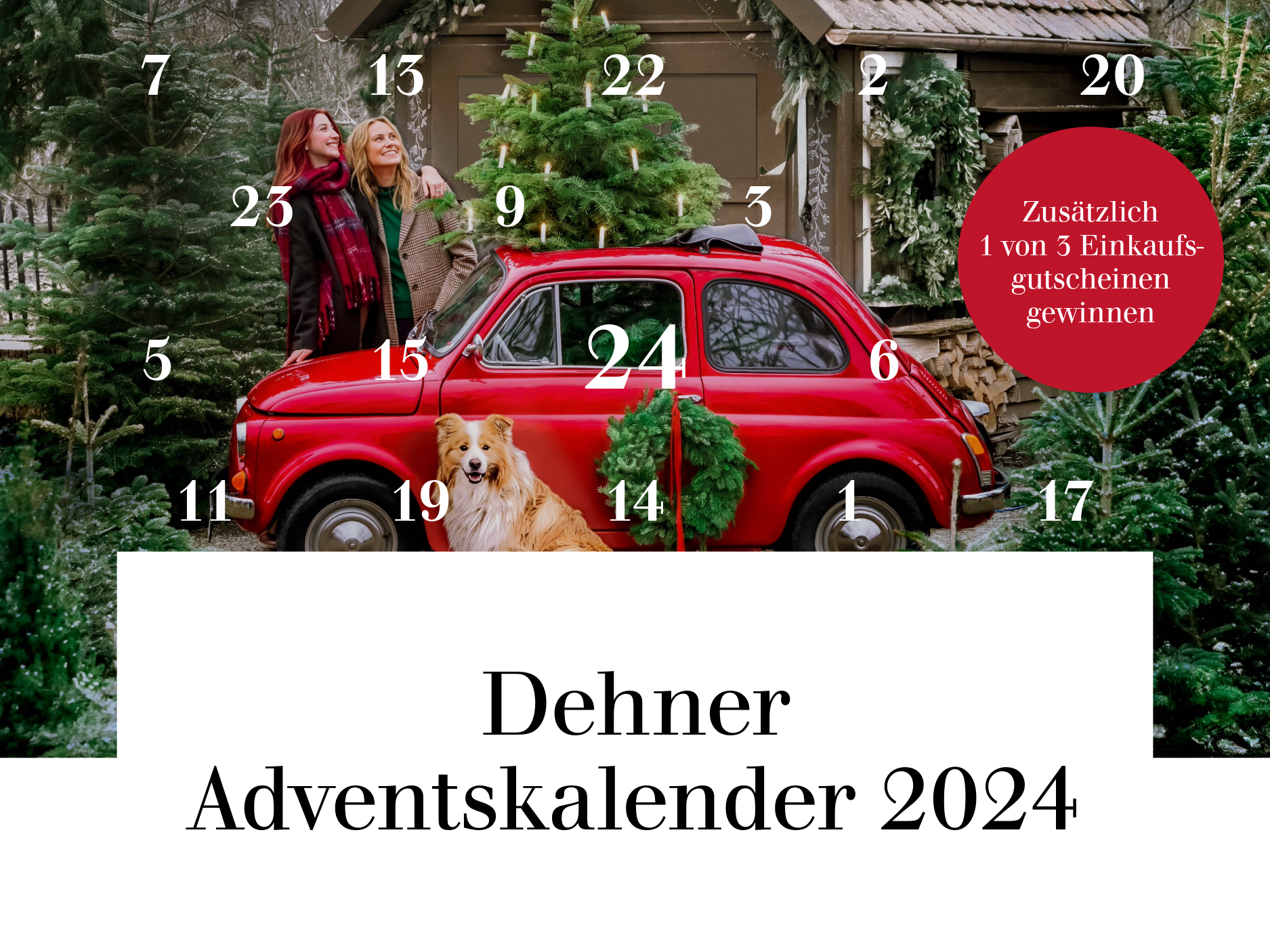 Dehner Adventskalender - Täglich Türchen öffnen & sparen