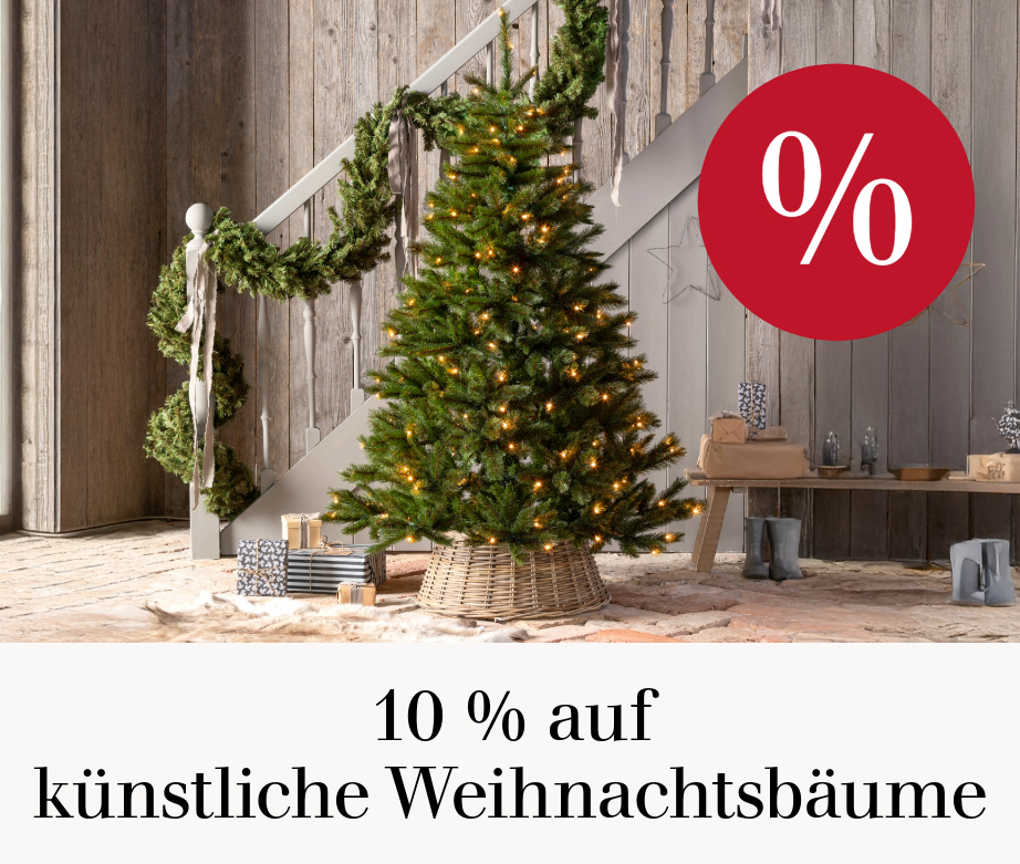 10 % auf künstliche Weihnachtsbäume