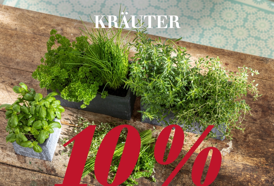10 % auf Kräuter