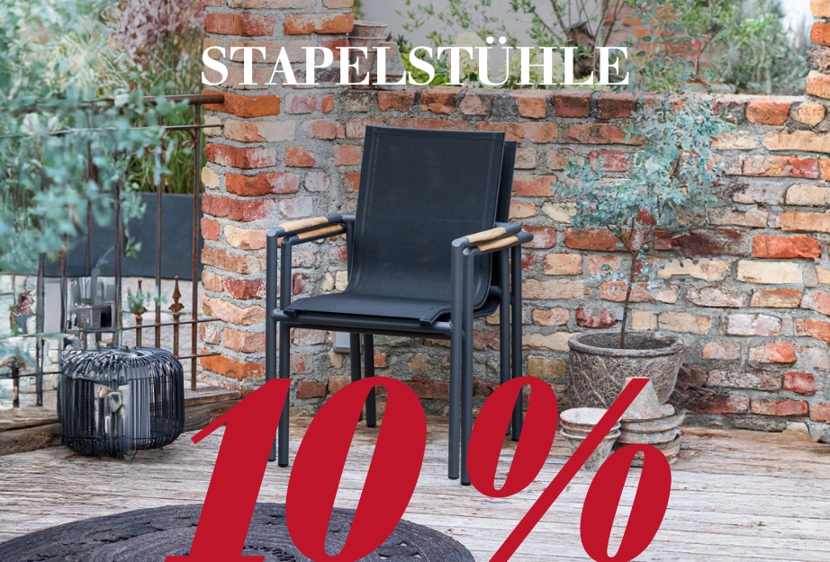 10 % auf Stapelstühle