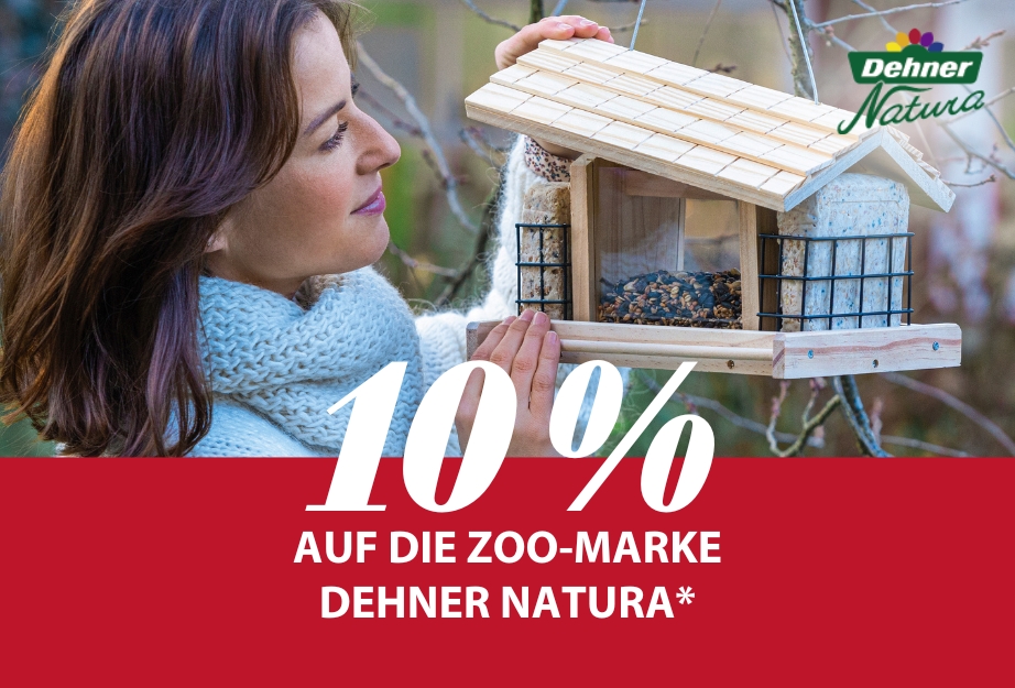 10 % auf die Zoo-Marke Dehner Natura mit Mein Dehner
