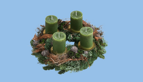Adventskranz Wood