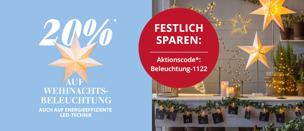 Aktion Weihnachtsbeleuchtung
