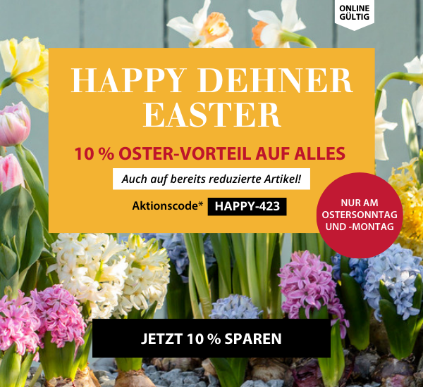 Happy Dehner Easter: 10 % auf das gesamte Sortiment
