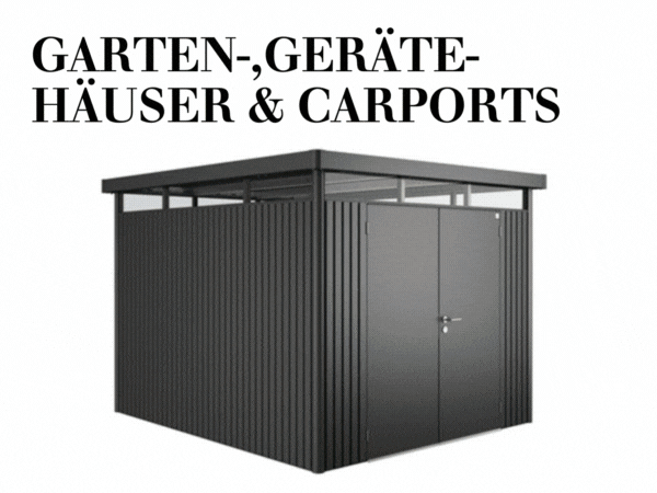 Garten- Gerätehäuser & Garports